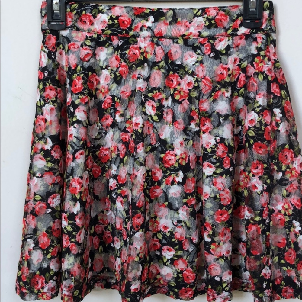 Millau Bright Floral Print Mini Skirt